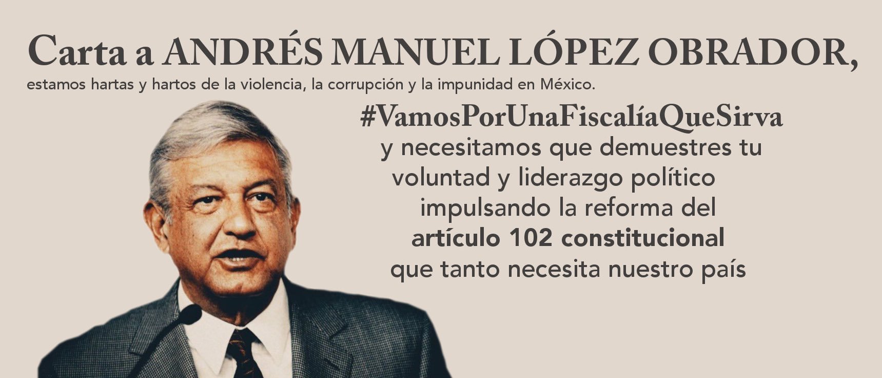 Carta a Andrés Manuel López Obrador